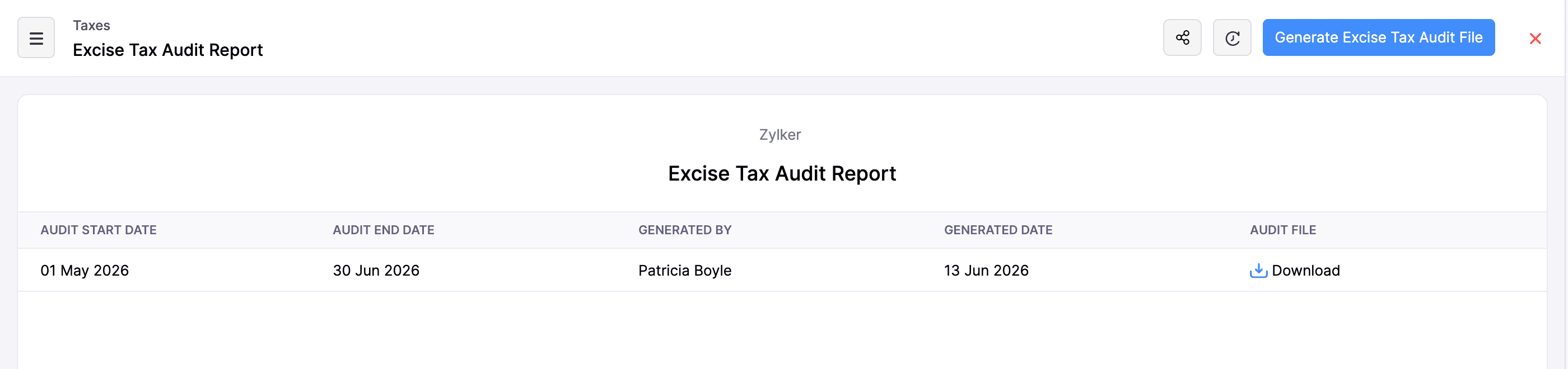 Tax Reports