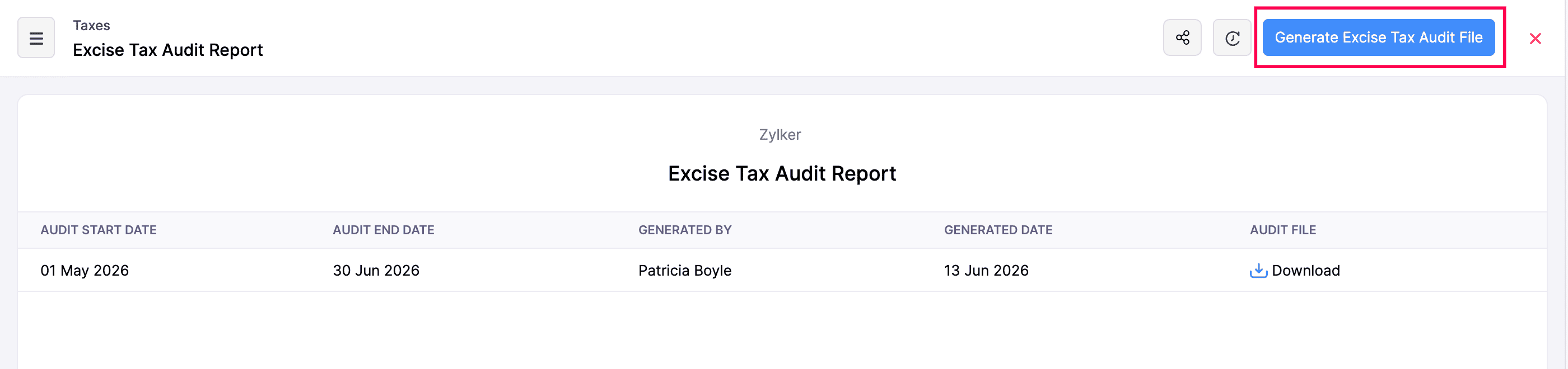 Tax Reports