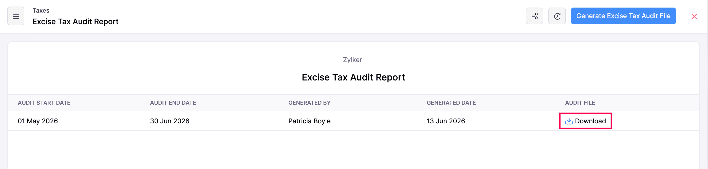 Tax Reports