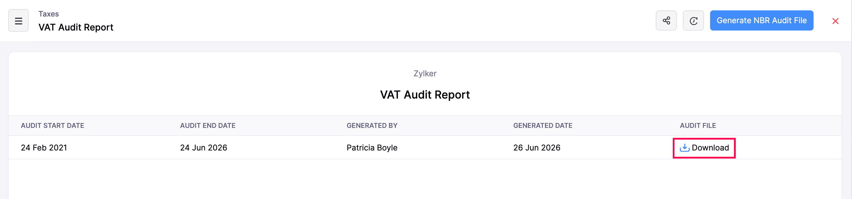 Tax Reports