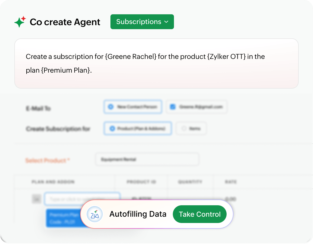 Email template shows writing assistant with options to make changes to the draft and selected text.