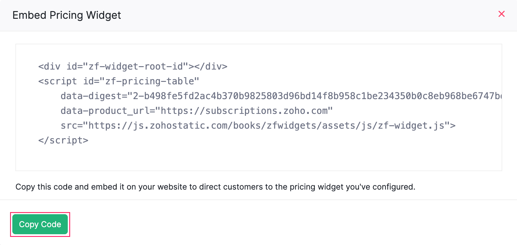 Copy Code
