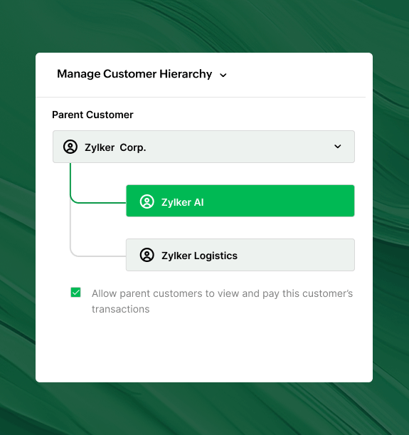 Image depicting the different payment gateways and modes supported in Zoho Billing