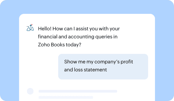 Get your queries instantly answered using Zia insights