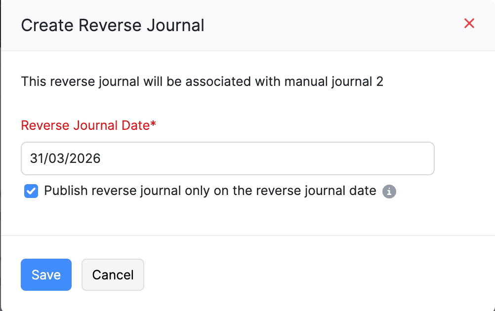 Reverse Journal Pop-up