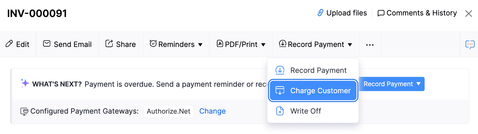 Charge Customer