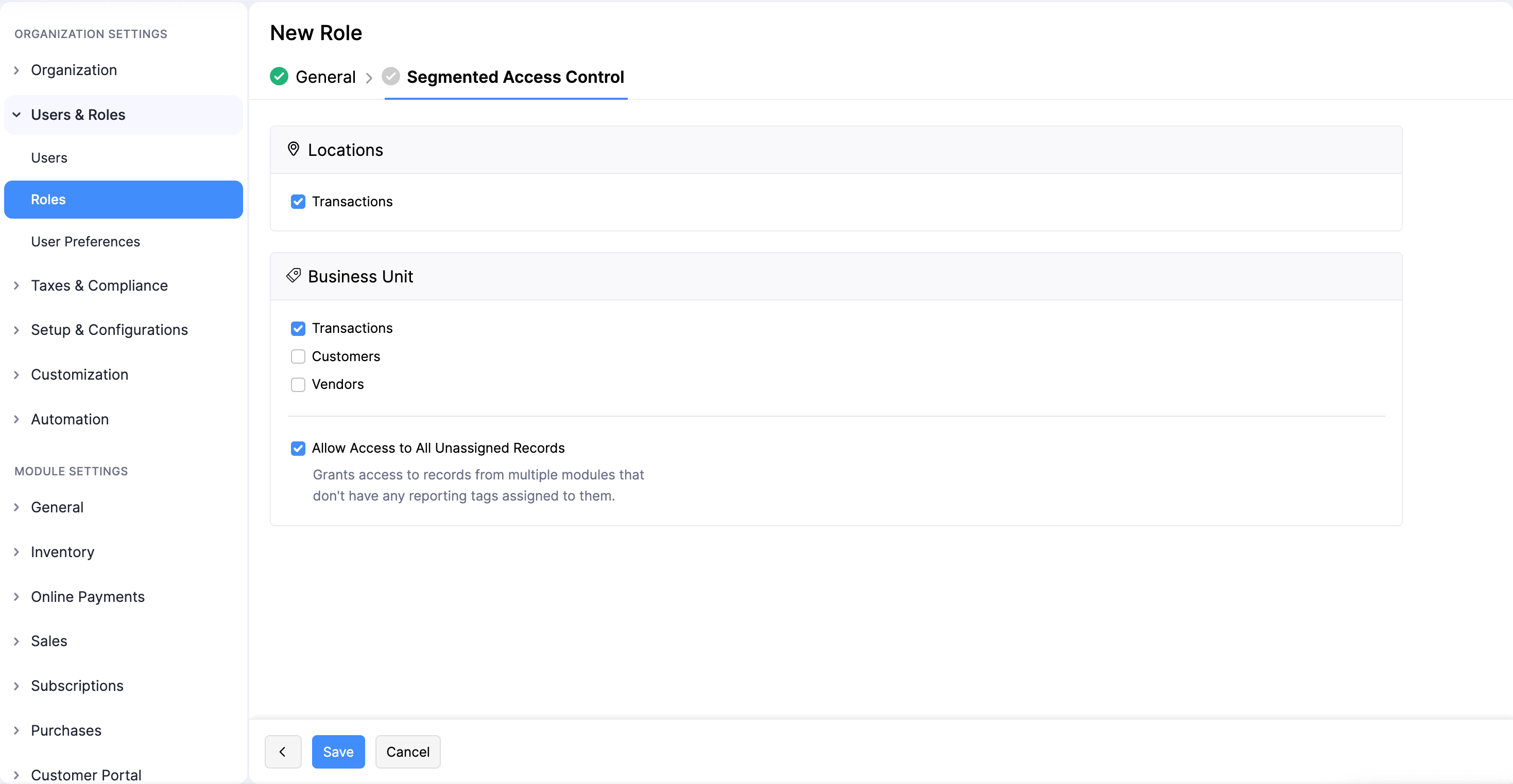 Configure Access Control