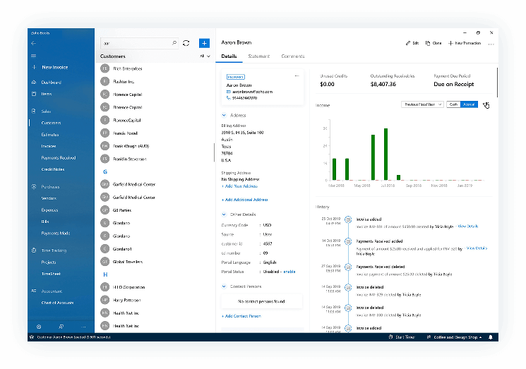 Manage Contacts | Download Accounting Software - Zoho Books