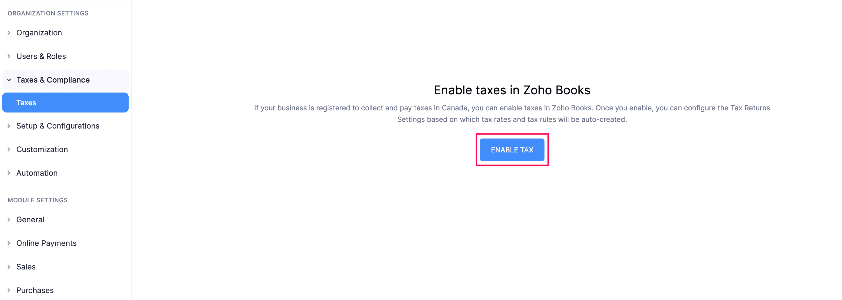 Enable Tax