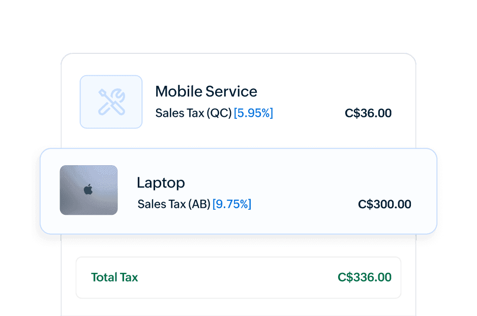 The right tax for everything you sell