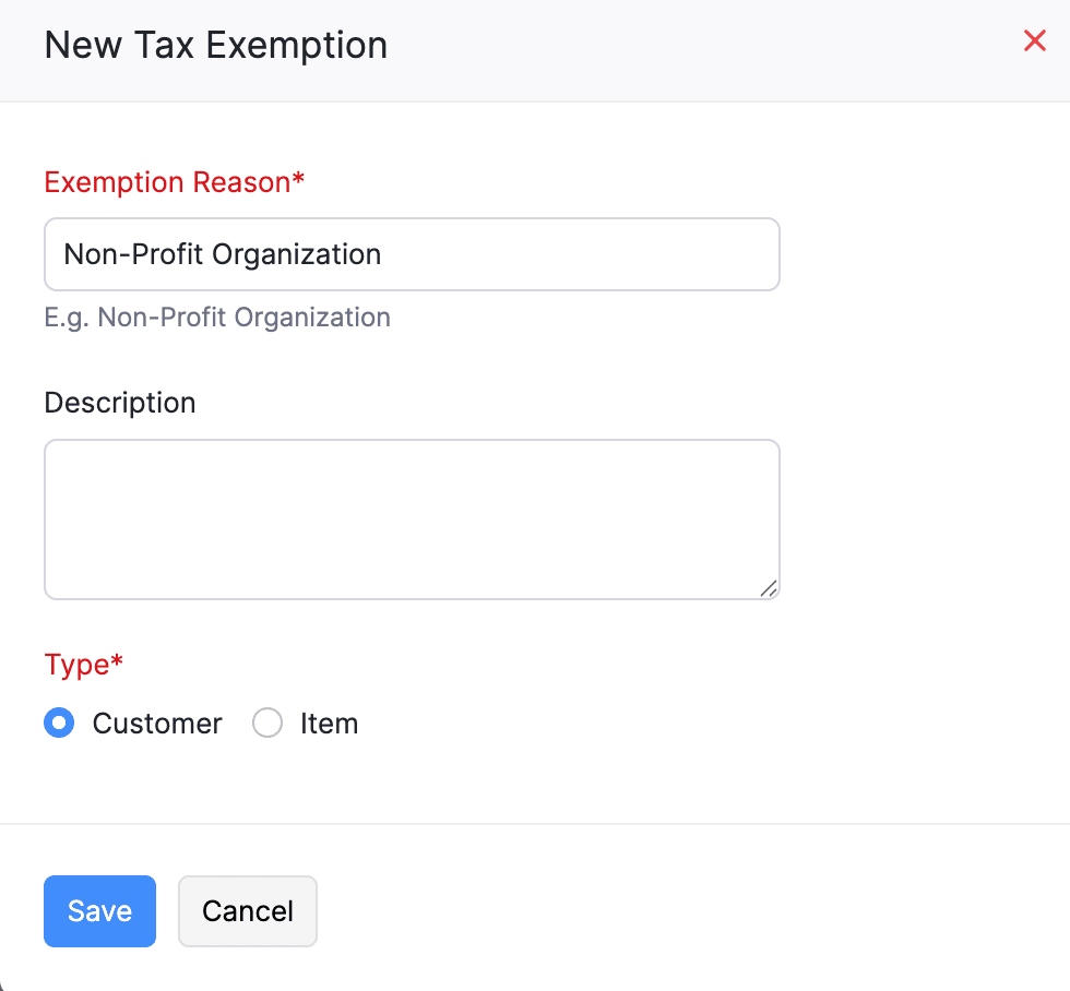 New Tax Exemption