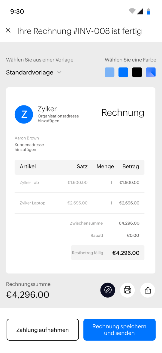 Create invoices for free | Zoho Invoice