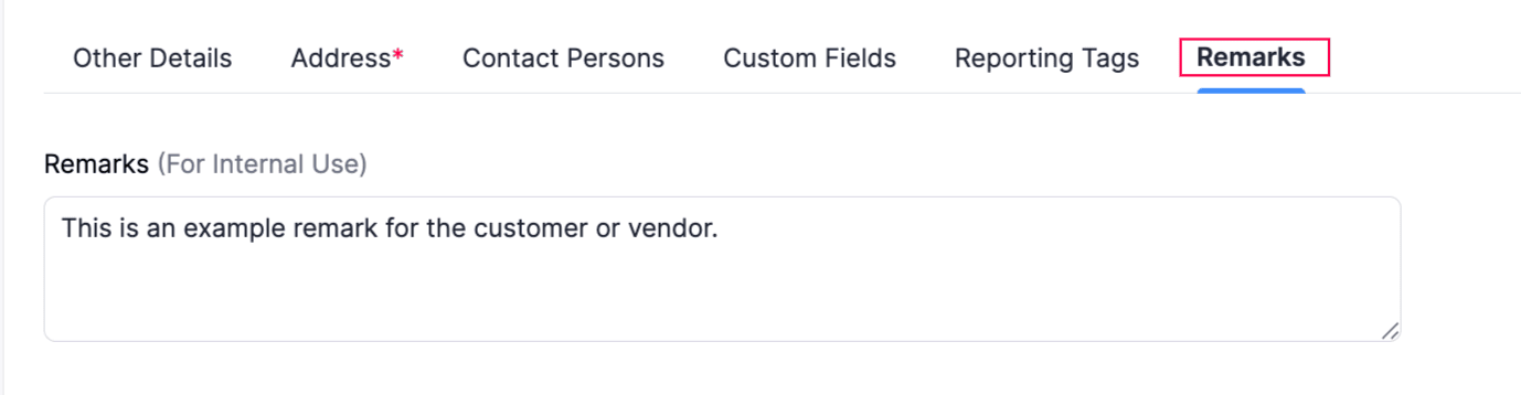 Reporting Tags