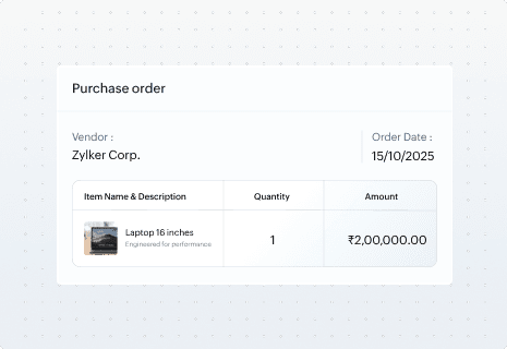 Controlled PO creation and tracking