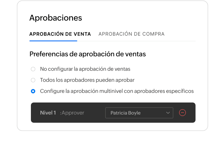 Flujo de aprobación de facturas en Zoho Books para revisar facturas antes de enviarlas