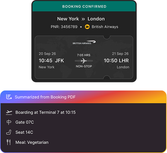 Smart trip summary in Zoho Expense