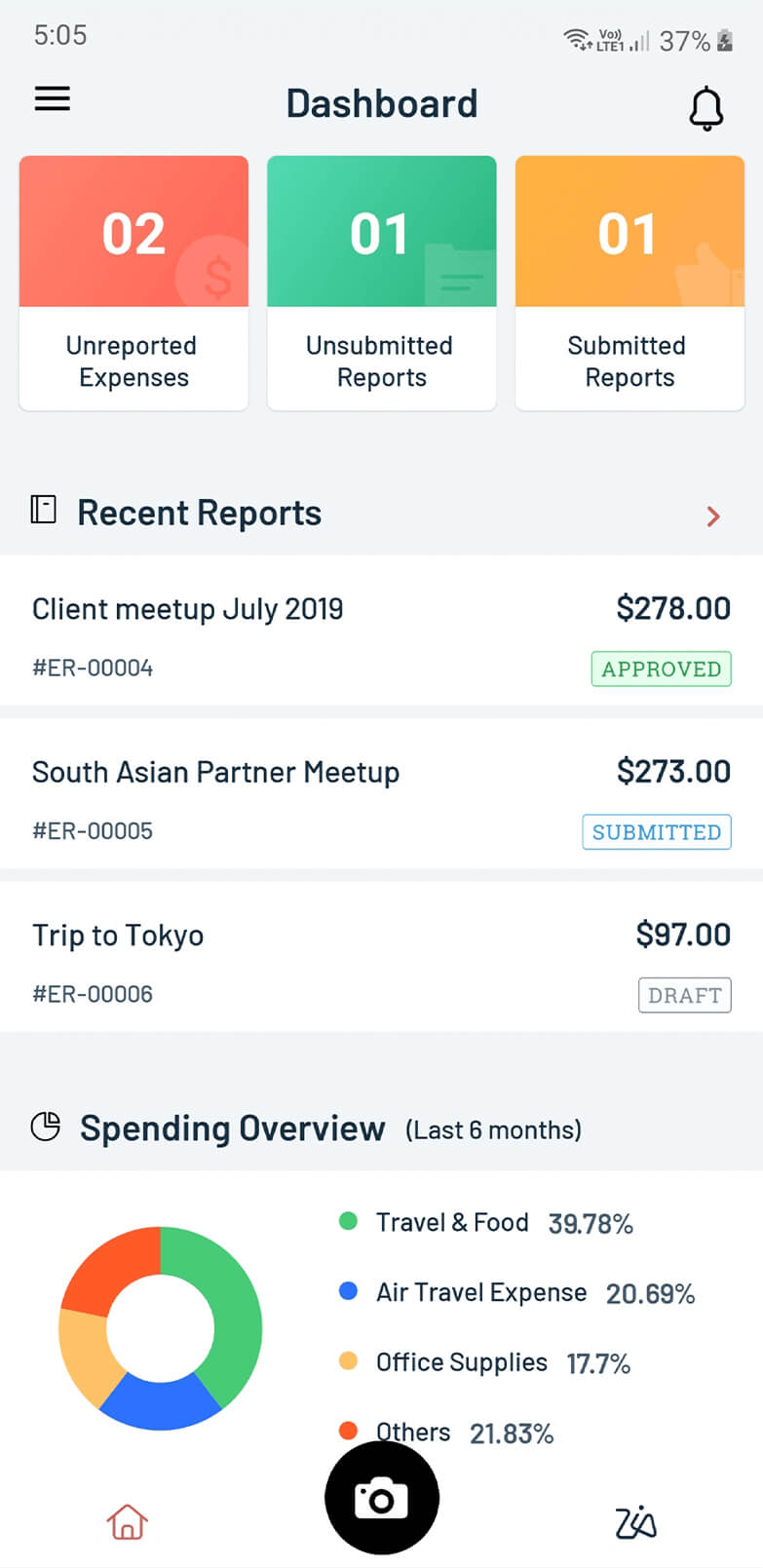 Mobile expense reporting - Zoho Expense