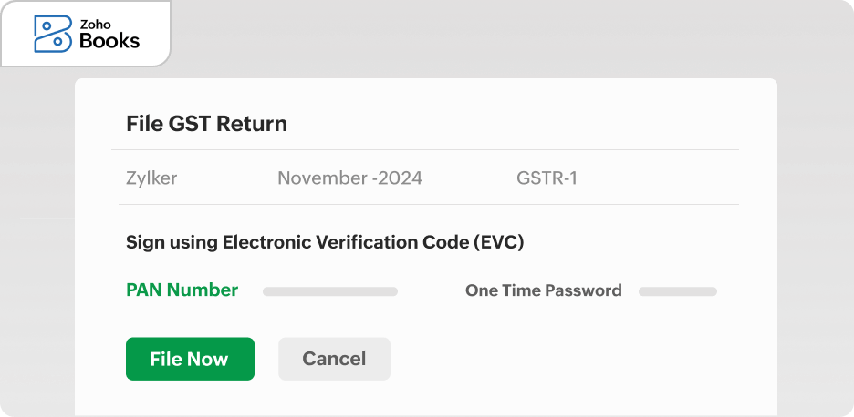 Filing GST returns in India.