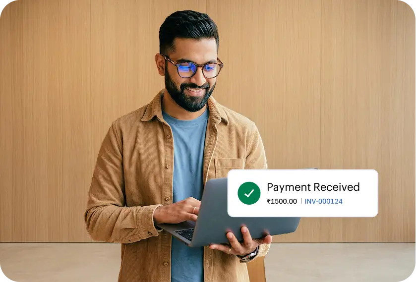 Customer using checkout on mobile phone