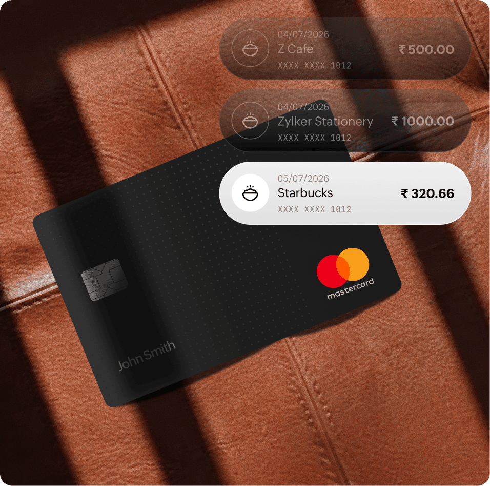 Corporate card management in Zoho Expense