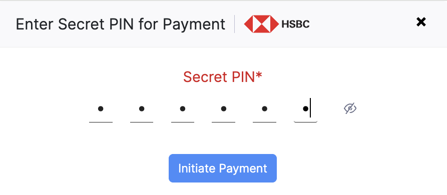 Enter Secret PIN