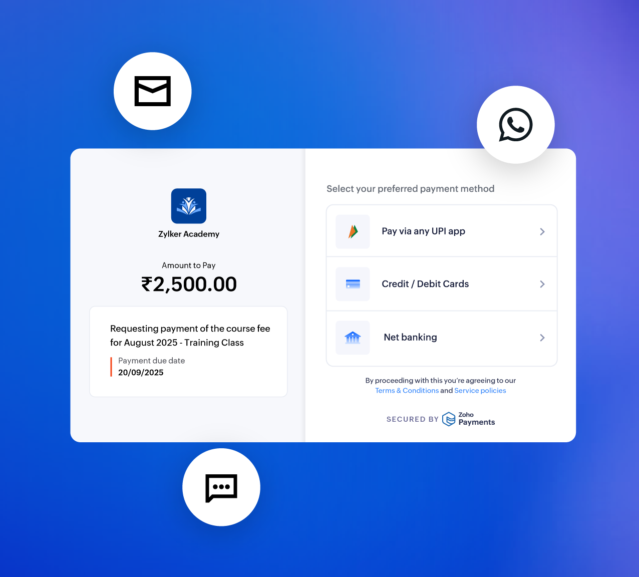 Assessment providers Payment Example