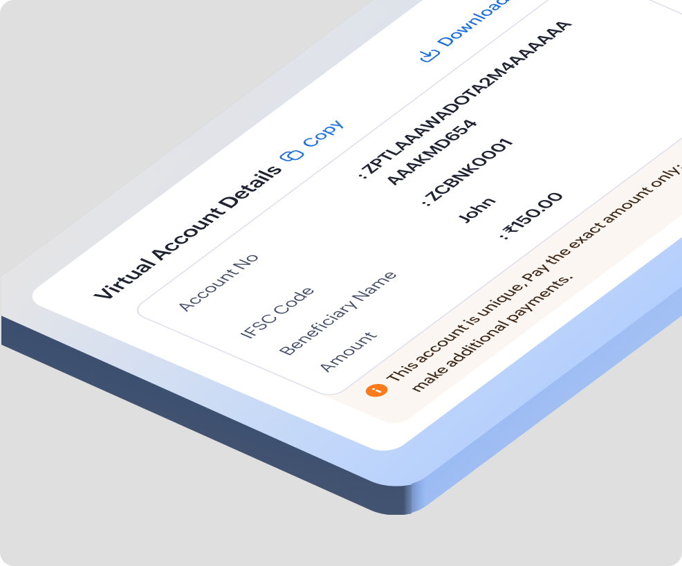 Virtual Accounts for Collections