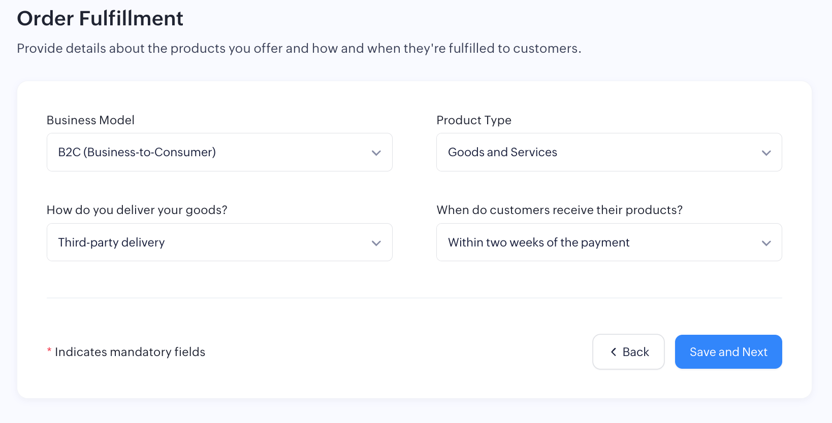 Order Fulfillment