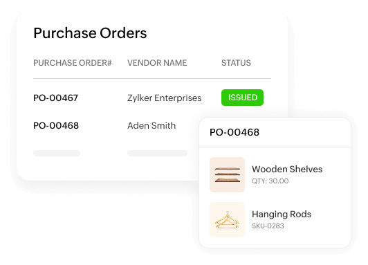 Vendor order creation
