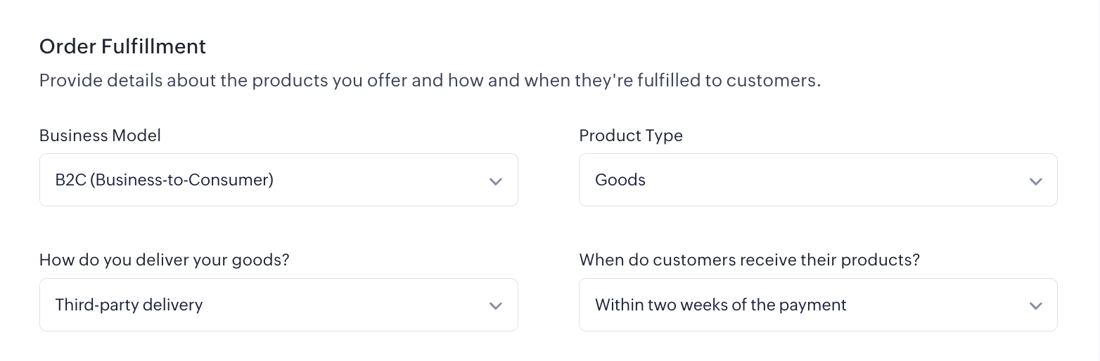 Order Fulfillment