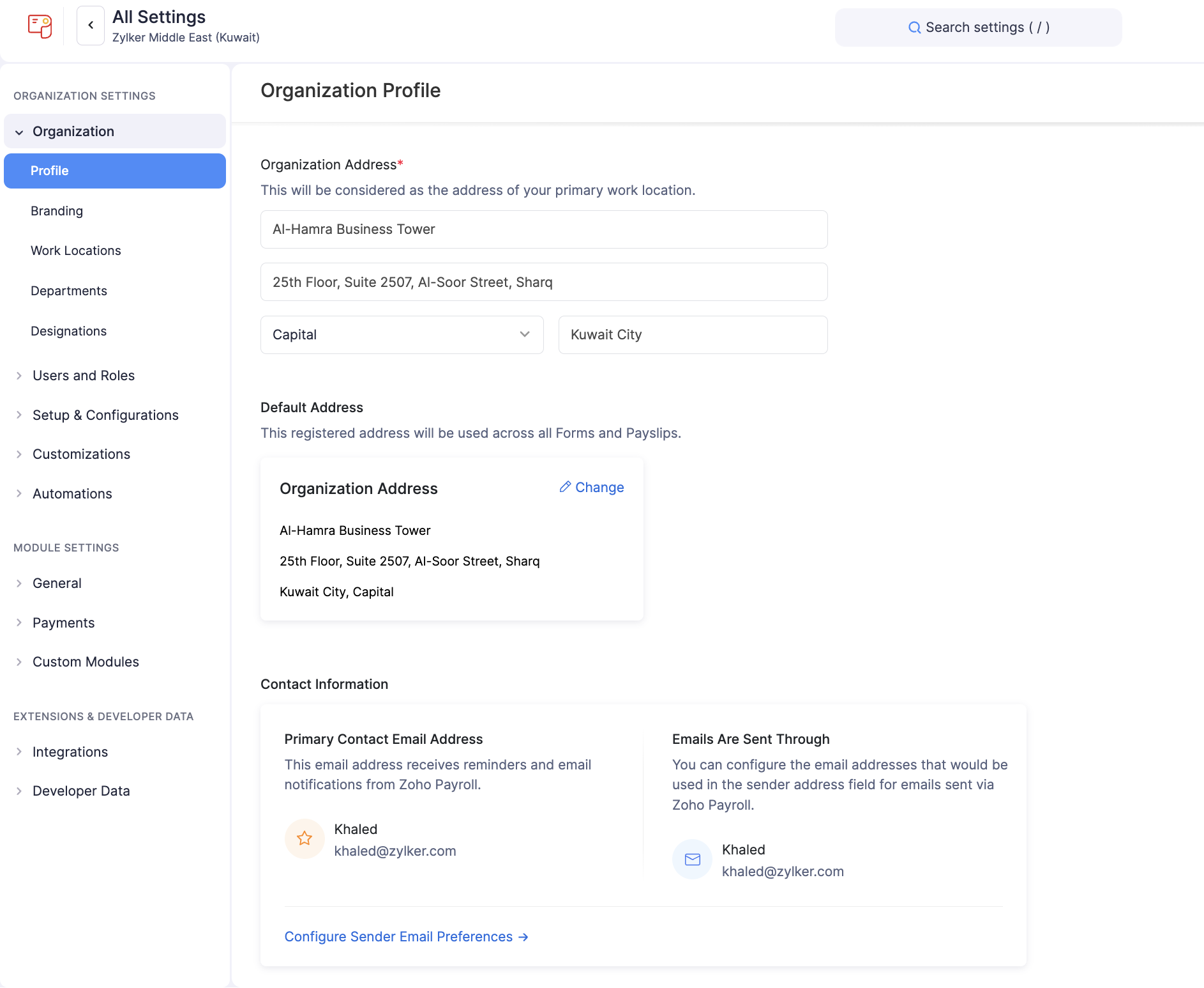 Organisation Profile