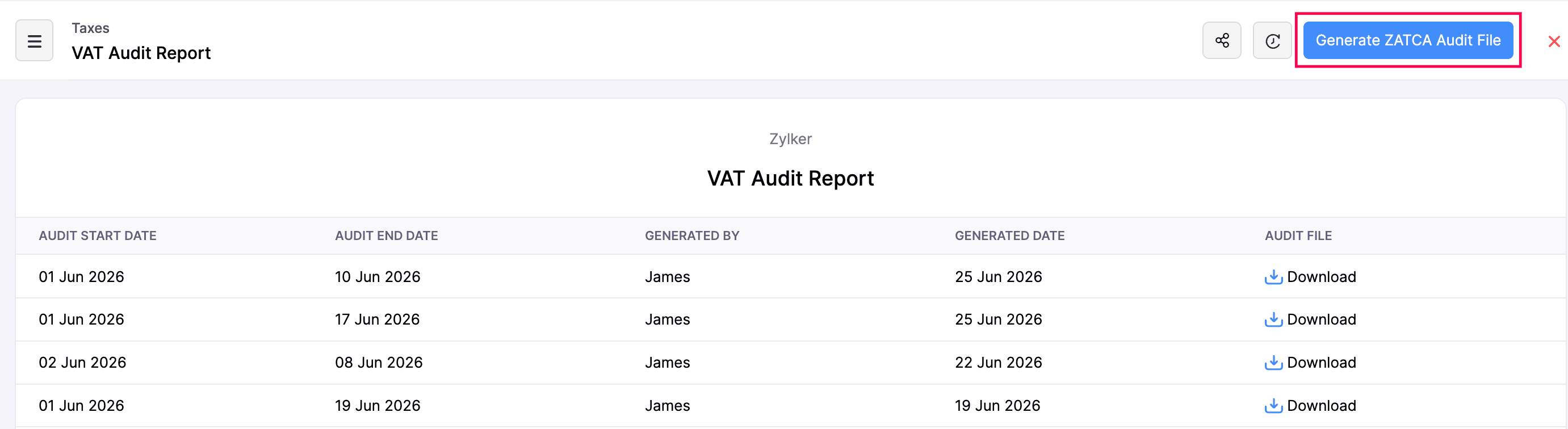 Tax Reports