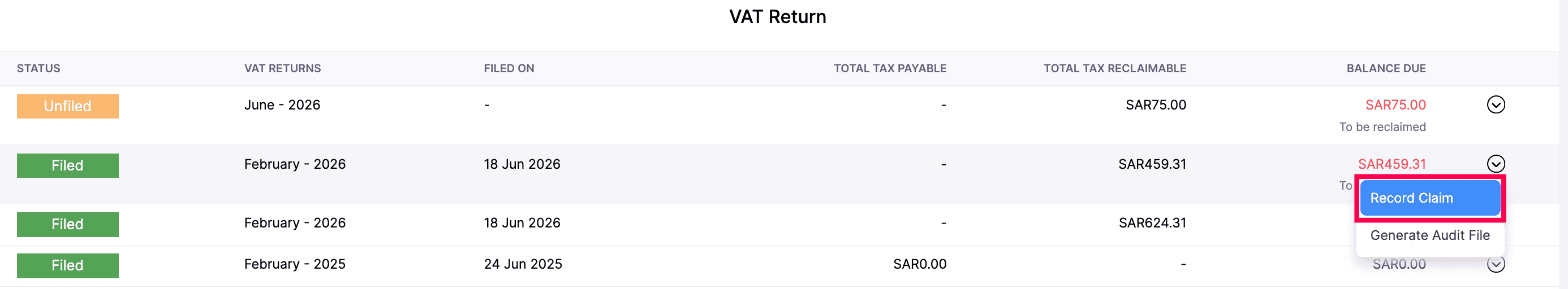 Tax Reports