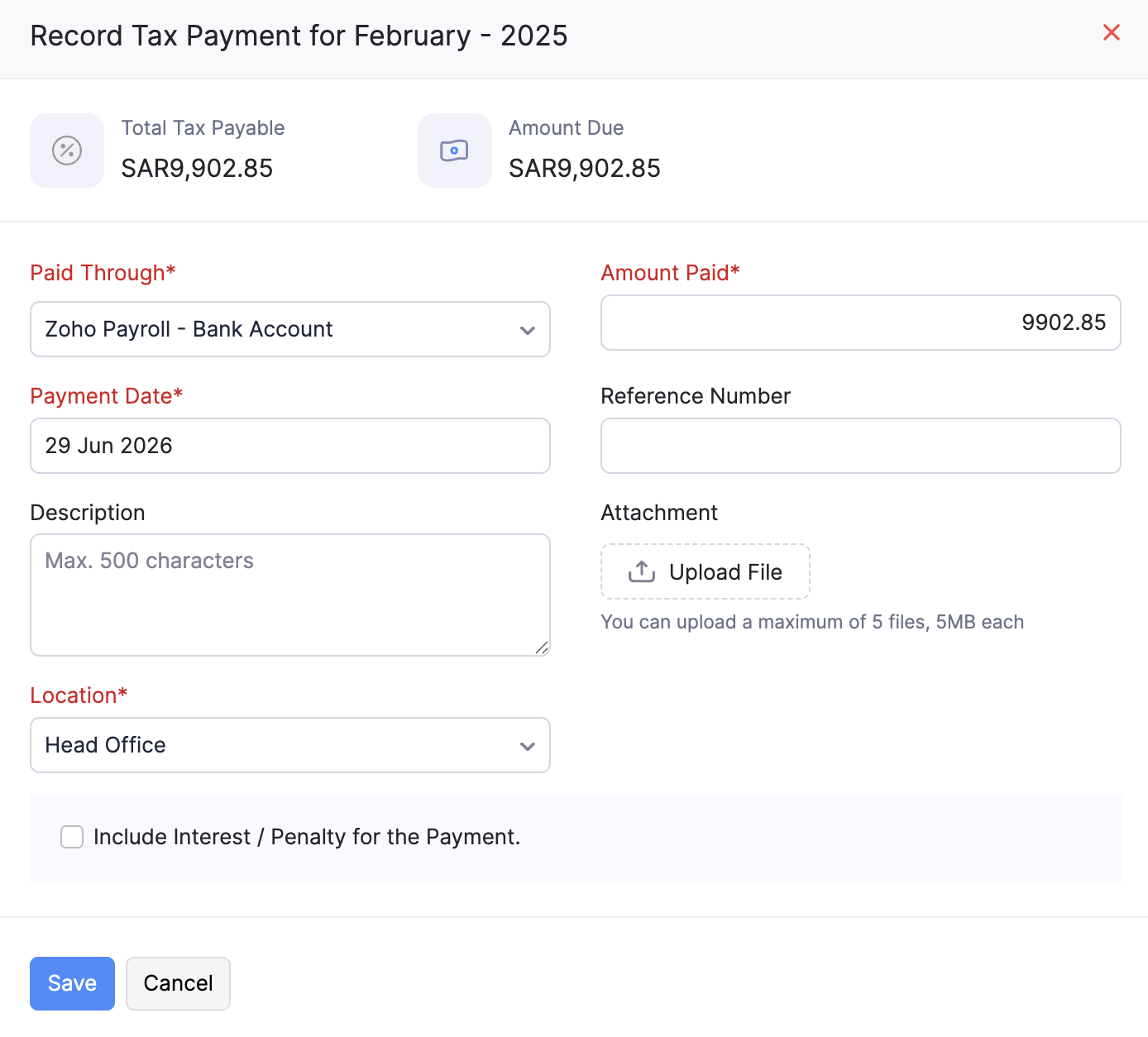 Tax Reports