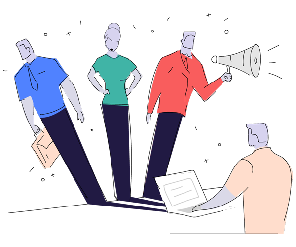 Thu hẹp khoảng cách giữa đội ngũ bán hàng, tiếp thị và hỗ trợ của bạn bằng cách cho phép họ cộng tác dễ dàng