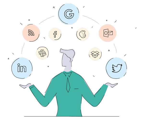 Tích hợp với hàng loạt ứng dụng bạn sử dụng hàng ngày hoặc mở rộng doanh nghiệp của bạn bằng cách chọn từ nhóm ứng dụng và dịch vụ tăng cường sức mạnh cho doanh nghiệp của bạn