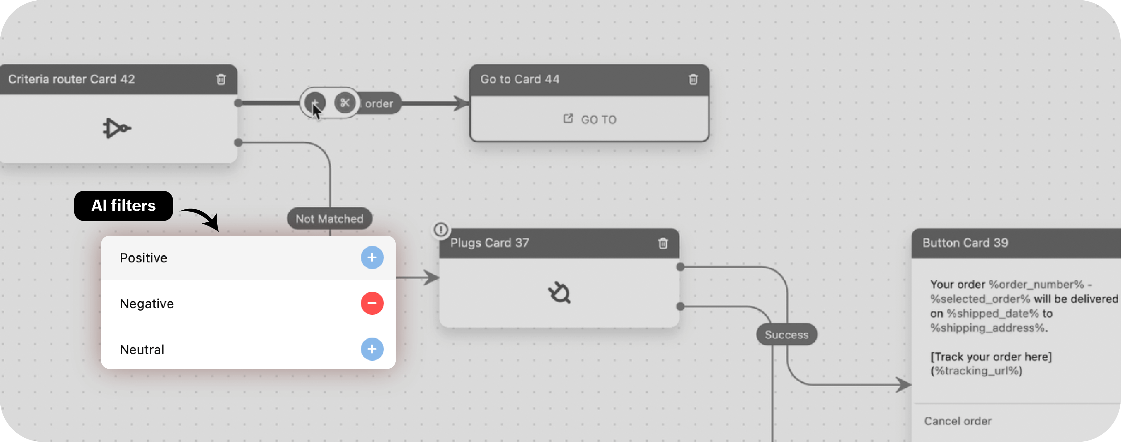 marter conversations with AI-powered Criteria Router flow