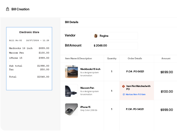 Automate invoice matching