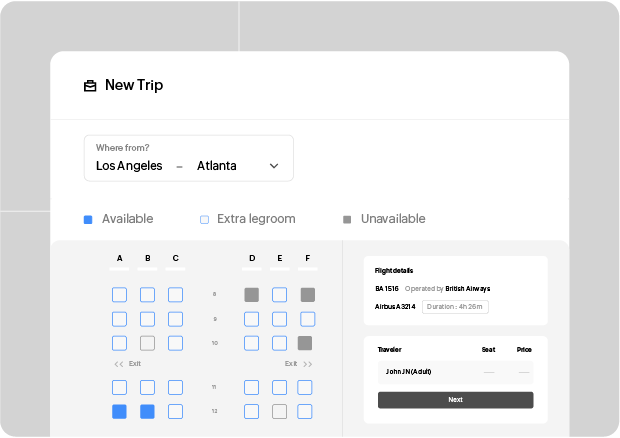 Online seat selection in Zoho spend Online seat selection in Zoho spend