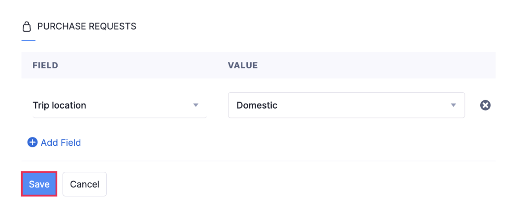 Set Default Values for Purchase Requests