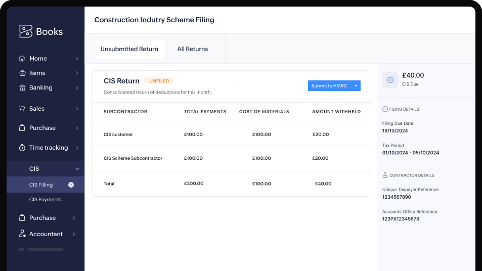 Instant CIS Submission