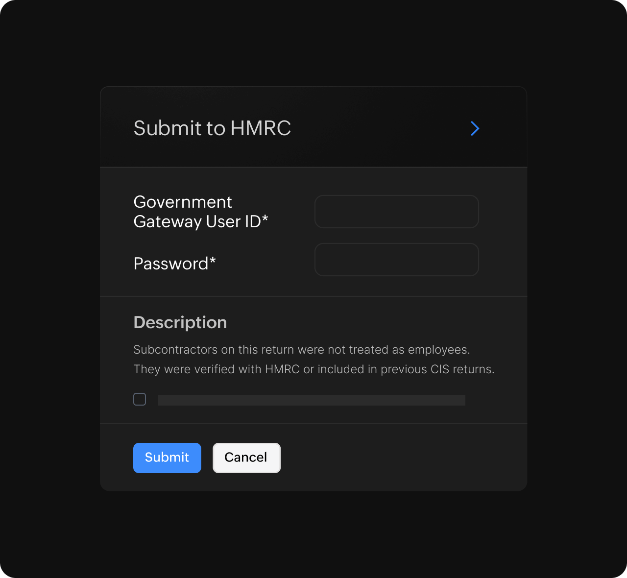 Submit to HMRC