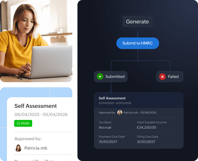 Self Assessment return filed successfully in Zoho Books
